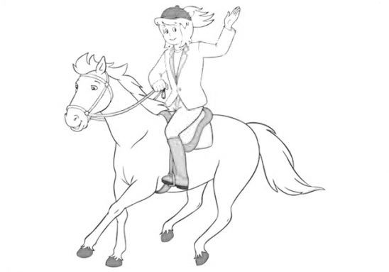 Bibi und tina pferde ausmalbilder zum ausdrucken kostenlos