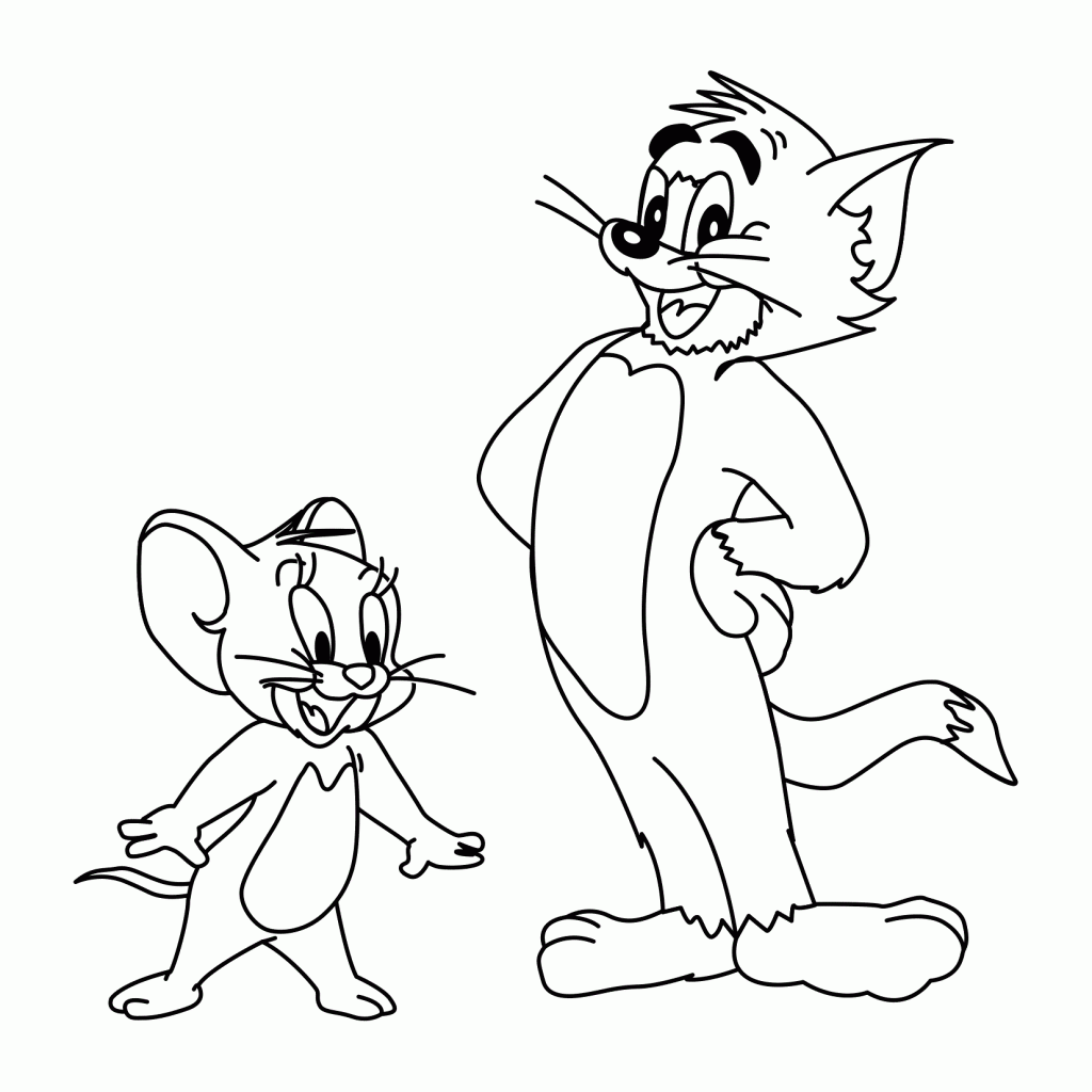 Tom und Jerry Ausmalbilder → DieMalen.com