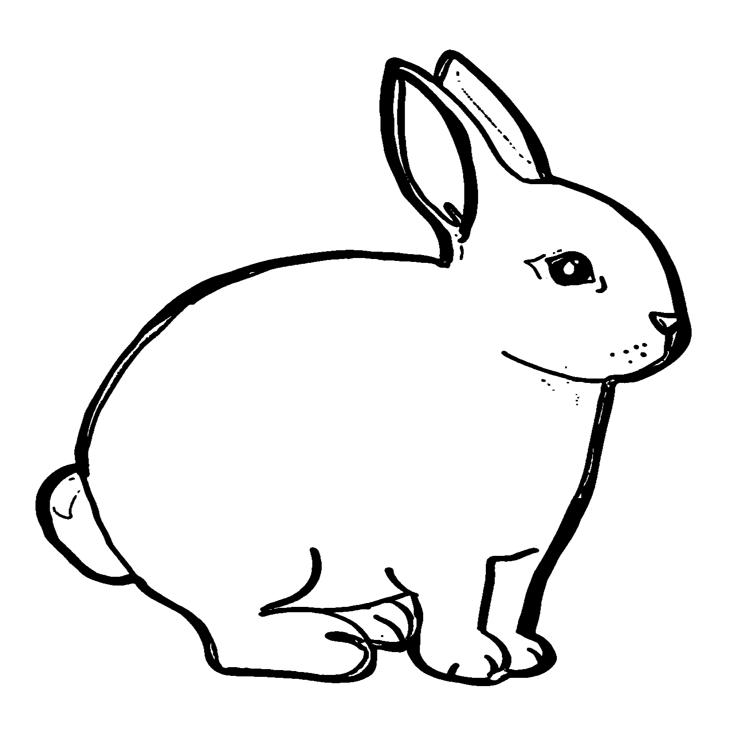 Ausmalbilder Hasen – Kaninchen → DieMalen.com